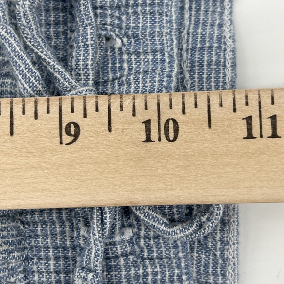 NWT Old Navy Linen Pants Women's Medium Blue & White Casual Comfy Wide Legs NEW - Picture 12 of 15